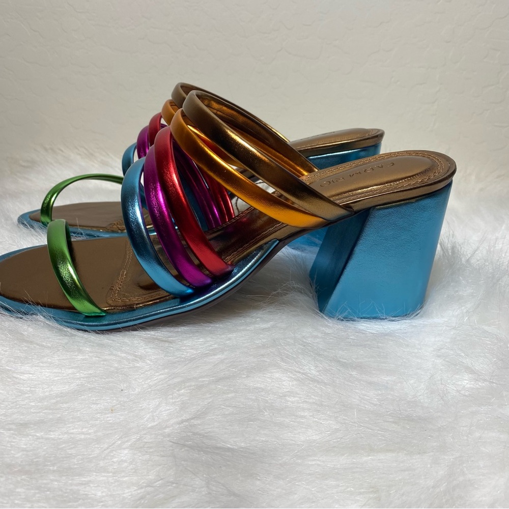 FARM Rio Multicolor Metallic Heels - Picture 3 of 9